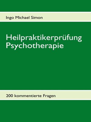 cover image of Heilpraktikerprüfung Psychotherapie